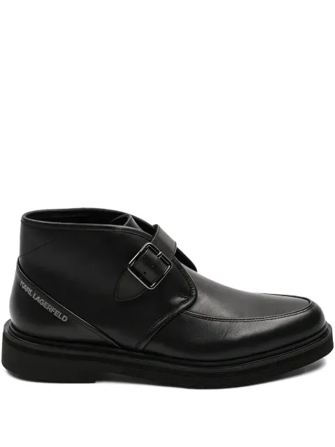 Karl Lagerfeld leather boots Black KL10330