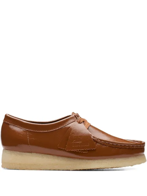 Clarks Wallabee "Dusk Brown Pat" loafers Brown 26176553