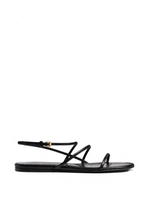 KHAITE Loop sandals Black F3077920200