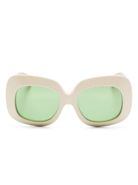 VALENTINO GARAVANI EYEWEAR oversize-frame sunglasses Neutrals VLS180