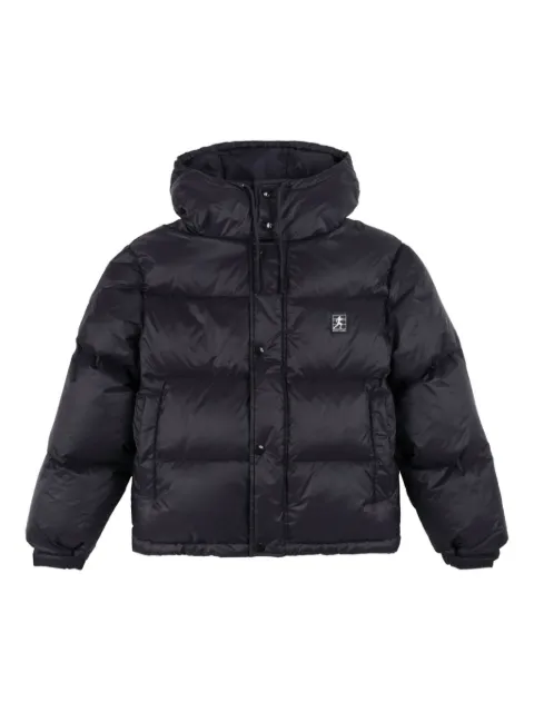 Sporty & Rich logo-patch puffer jacket Black OW020514141BA01