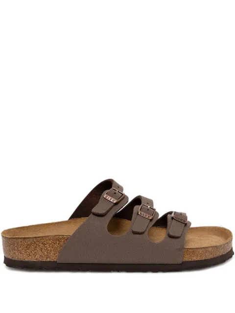 Birkenstock Florida triple-strap slide sandals Brown 0053881