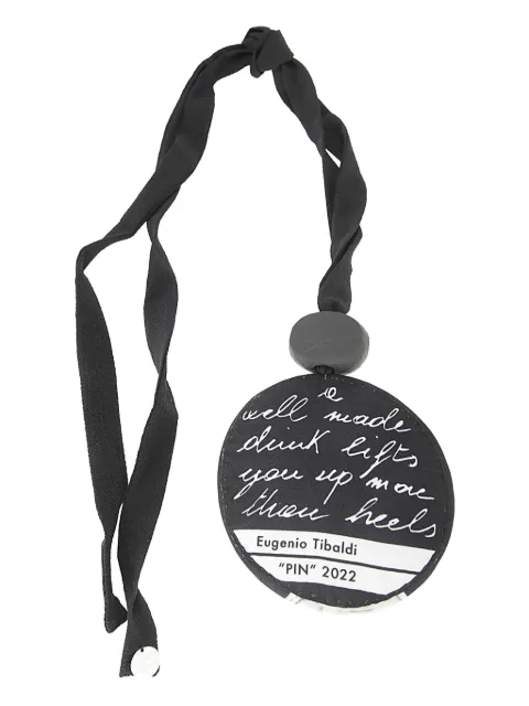Maria Calderara pendant necklace Black 2S131K
