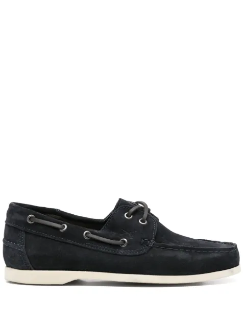 Manebi suede boat shoes Blue Q74KM