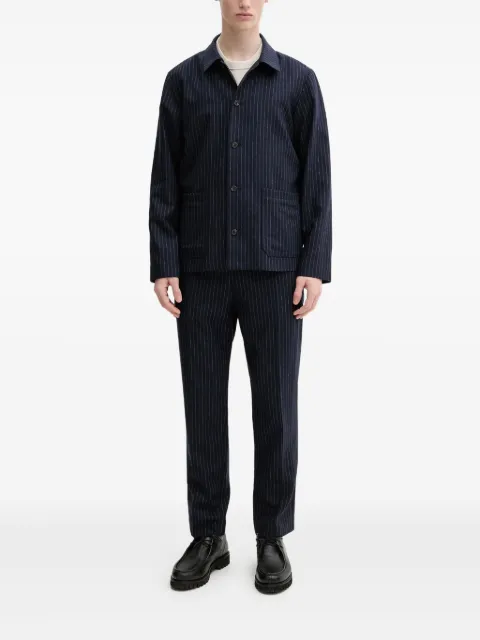 A.P.C. pinstripe drawstring trousers Blue WOAROH08394