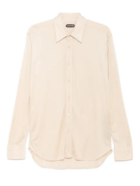 TOM FORD sheer silk shirt Neutrals JBL014JMS003F23