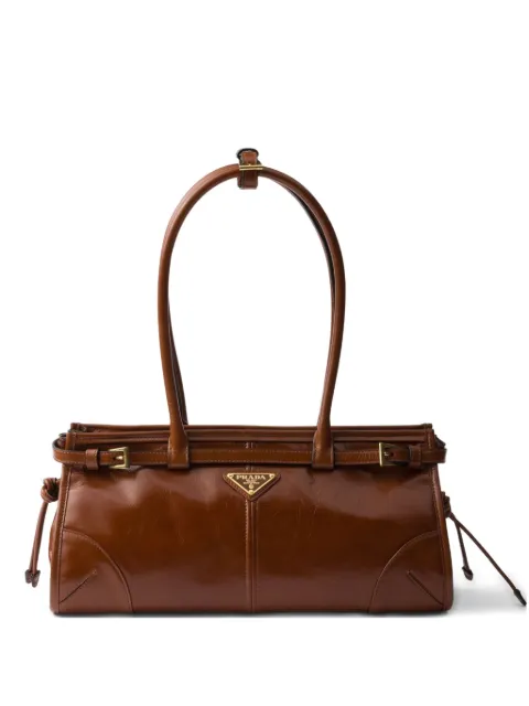 Prada Bonnie medium leather handbag Brown 1BA426VMOO2CYR