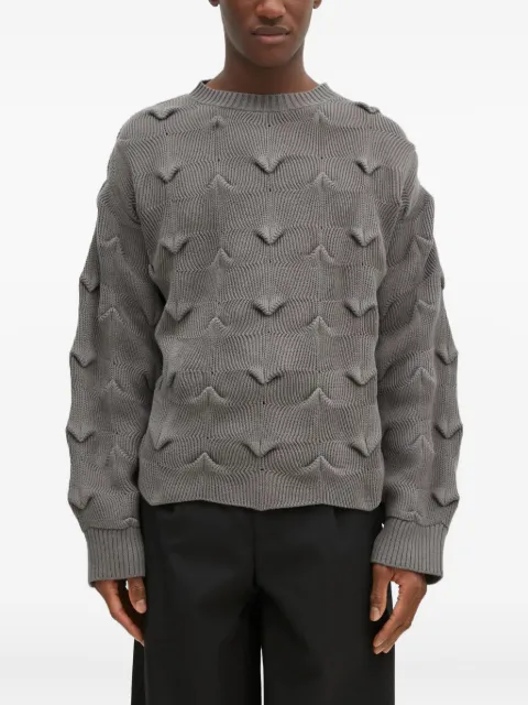 A.A. Spectrum textured v-pattern sweater Grey 82243211