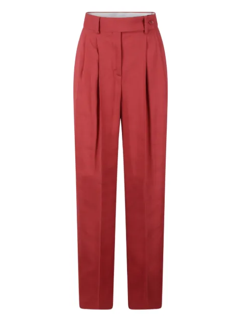 Alberta Ferretti pleated wide-leg trousers Pink 03061618