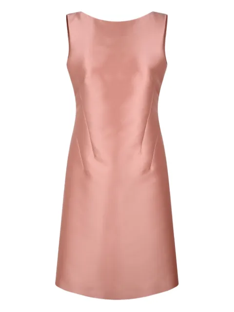 Alberta Ferretti satin back-bow dress Pink 04101625