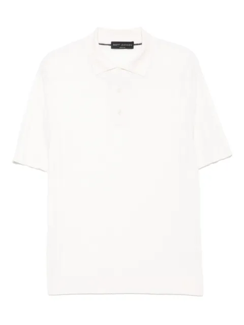 Brett Johnson short-sleeved polo shirt White SS25K14CARHEMBIA