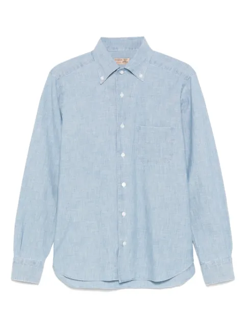 Barba chambray shirt Blue BSUBSP0147251