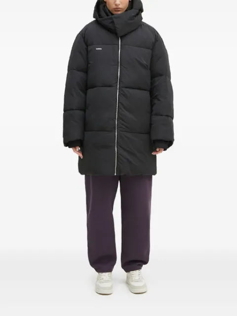 Pangaia hooded puffer jacket Black 10002257