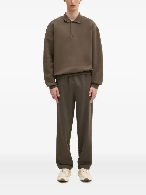 Pangaia polo-collar sweatshirt Brown 10002010