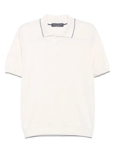 Brett Johnson short-sleeved polo shirt White SS25K7EMSSILBJA