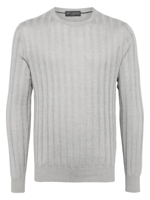 Brett Johnson ribbed T-shirt Grey SS25K11CARHEMSGR