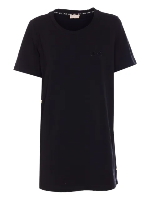 LIU JO logo-embroidered T-shirt Black TA5255JS088