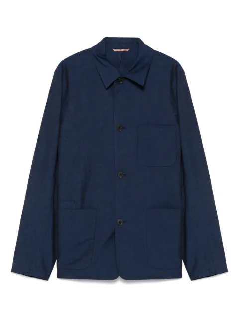 Paul Smith slub-textured overshirt Blue M1R399ZP02628