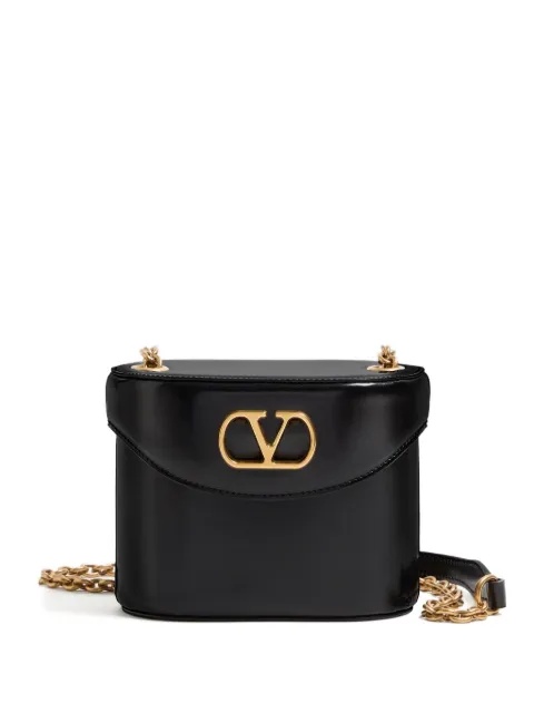Valentino Garavani VLogo Signature leather tote bag Black WB0R95GCB