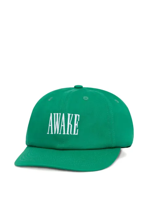 Awake NY logo-embroidered cap Green AWKFW24HT004