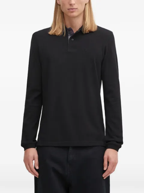 Barbour long-sleeved polo shirt Black MML0705