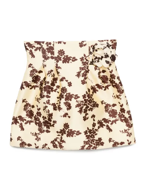 Elisabetta Franchi floral-print skirt Yellow GOS8251E2