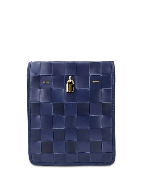Madison Maison woven crossbody bag Blue 1438