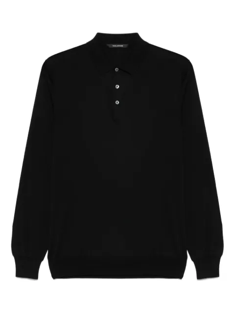 Tagliatore fine-knit polo shirt Black PABLOGSE2506