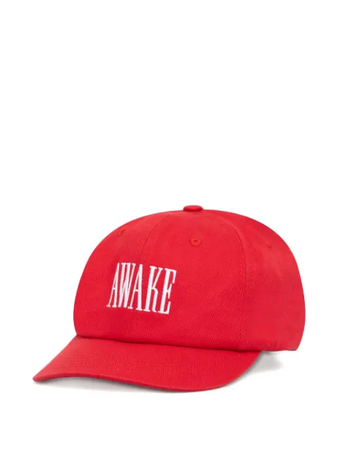 Awake NY logo-embroidered cap Red AWKFW24HT004