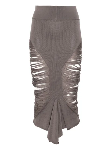 Rick Owens calf tanja skirt Grey RO01E7677KGRIDM