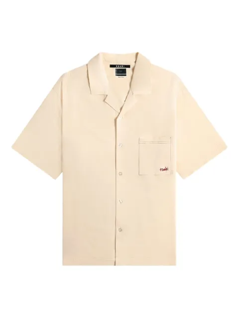 Ksubi logo-embroidered shirt Neutrals MSP25SH014