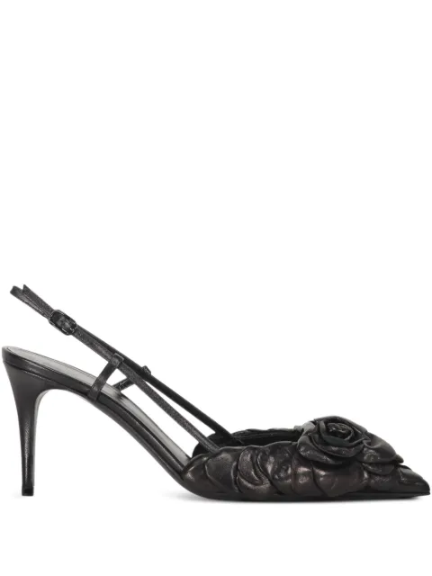 Valentino Garavani 80mm Atelier slingback pumps Black WS0CD9HLK