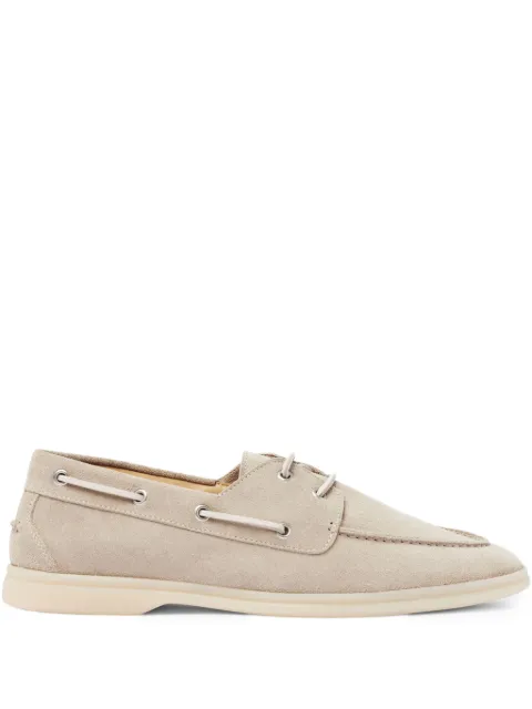 Scarosso Lio boat shoes Neutrals LIOBOATSANSUED