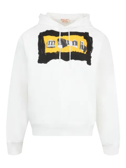 Marni graphic-print hoodie White FUMU0137P6USCX90