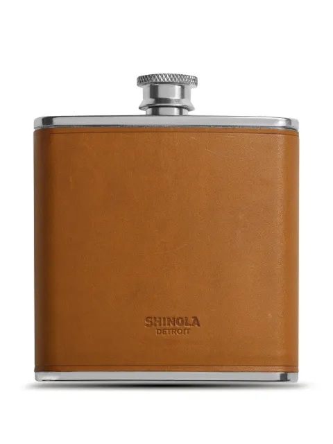 Shinola leather-wrapped flask Brown S0620260134