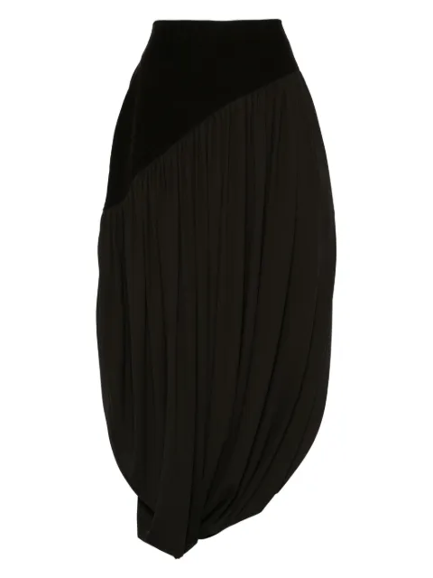 Ferragamo satin midi skirt Brown 785379