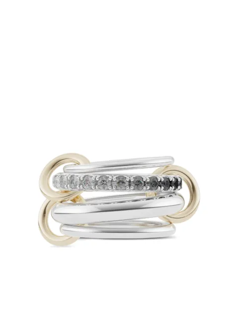 Spinelli Kilcollin 18K yellow gold Janssen diamonds ring Silver G4JANSGNOMB