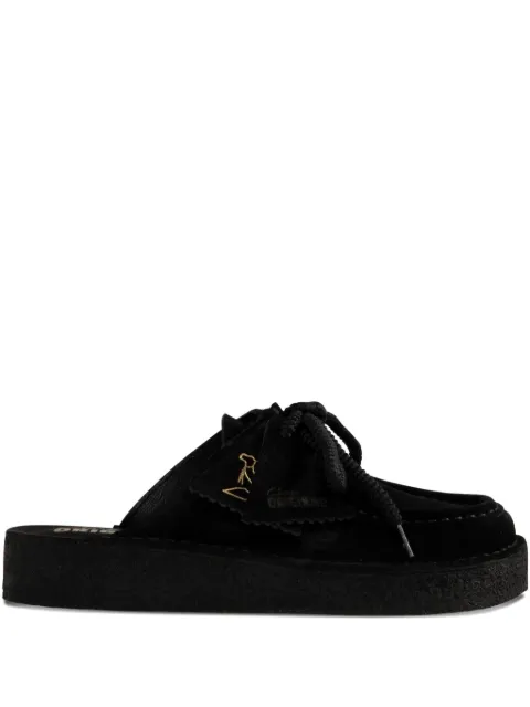 Clarks Originals Nomad suede slip-on mules Black 26181109