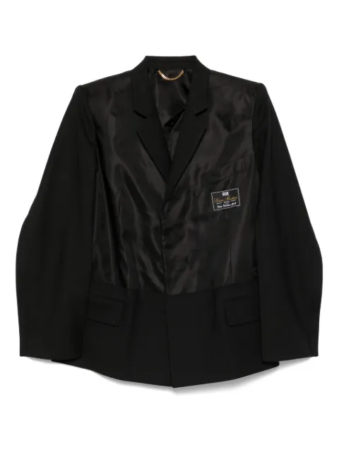 Victoria Beckham logo-tag blazer Black 1225WJK006168B