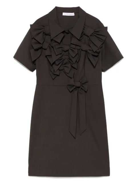 Viktor & Rolf bow bouquet mini dress Brown ED0462539325