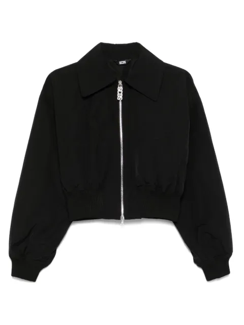 GCDS Lounge-logo bomber jacket Black B1CW0902TL6