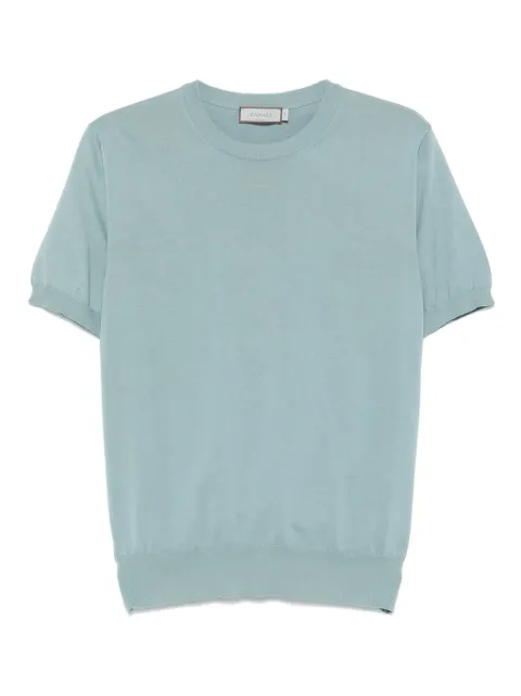 Canali knitted T-shirt Blue C0719MK00145