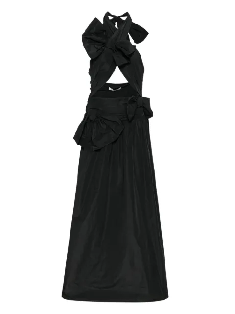 Viktor & Rolf drape bow maxi dress Black TD0602599325