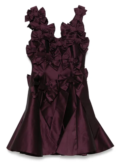 Viktor & Rolf bow bouquet mini dress Purple ED0402226325