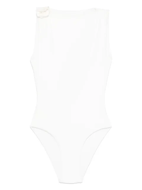 Maygel Coronel Claver swimsuit White BD235WHT