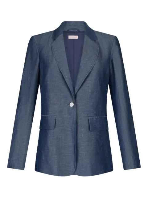 LIU JO logo-plaque blazer Blue WA5131T4818