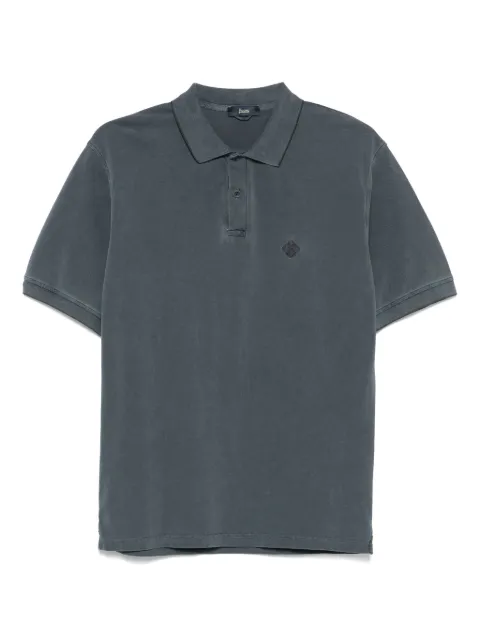 Herno logo-embroidered polo shirt Blue JPL00134U54006