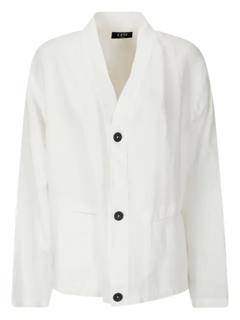 Cini linen jacket White C380MAU