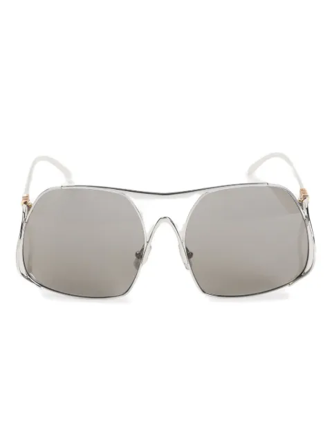 Miu Miu Eyewear logo-lettering sunglasses Grey MUA55S1BC80Q