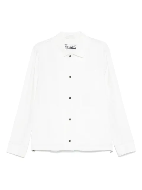 Herno drawstring-waist shirt jacket White GI000318U12301SZ